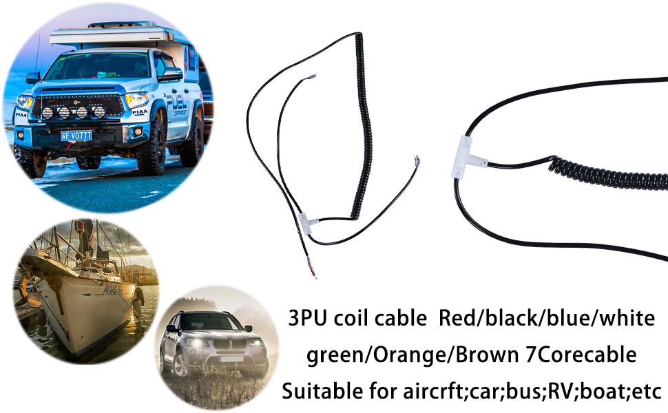 best harness manufacturers, 12 volt coiled power cord, coiled power lead