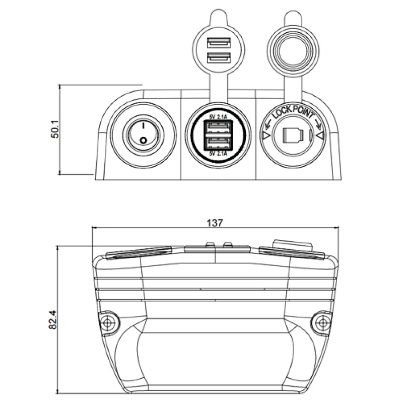 RV 12V outlet, 12V female plug, boat 12V outlet