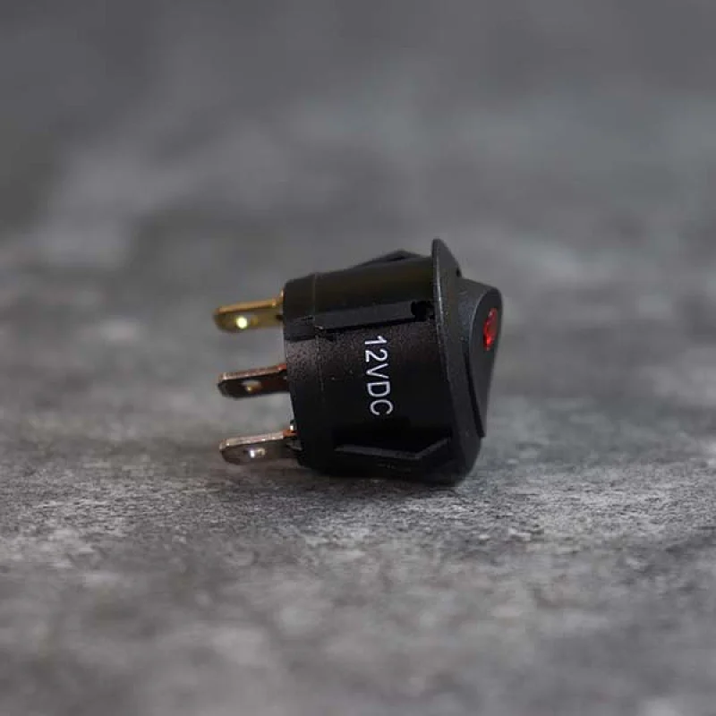 lighted 12V switch, rocker switch housing mount, 12 volt gang switch factory