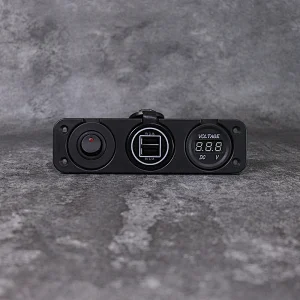 USB power outlet automotive, 12V USB flush mount, 12 volt usb receptacle factory