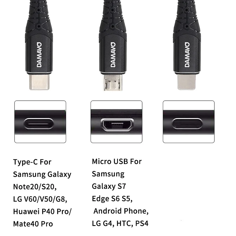 USB charging cable types, data cable cord, 5 pin USB cable
