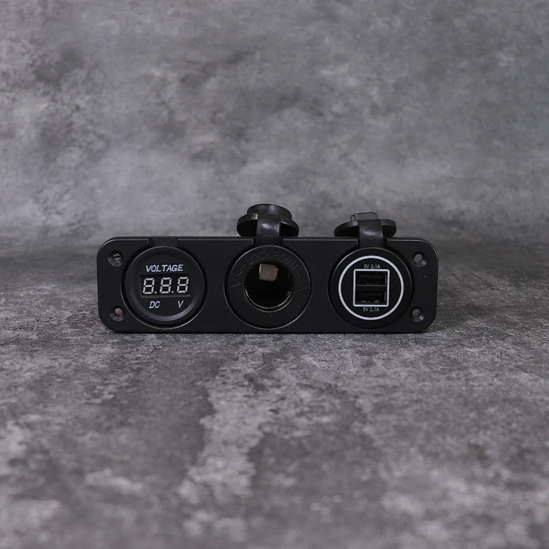 RV USB port, 12 volt DC socket, 12 volt digital voltmeter factory