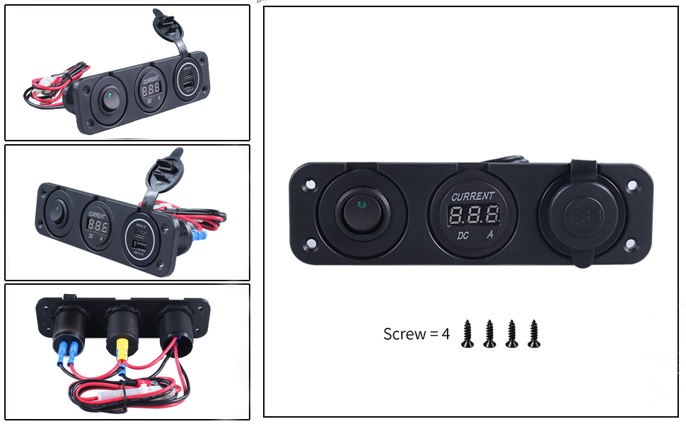 panel mount switch, car charger adapter USB C, caravan sockets with USB manufacturer