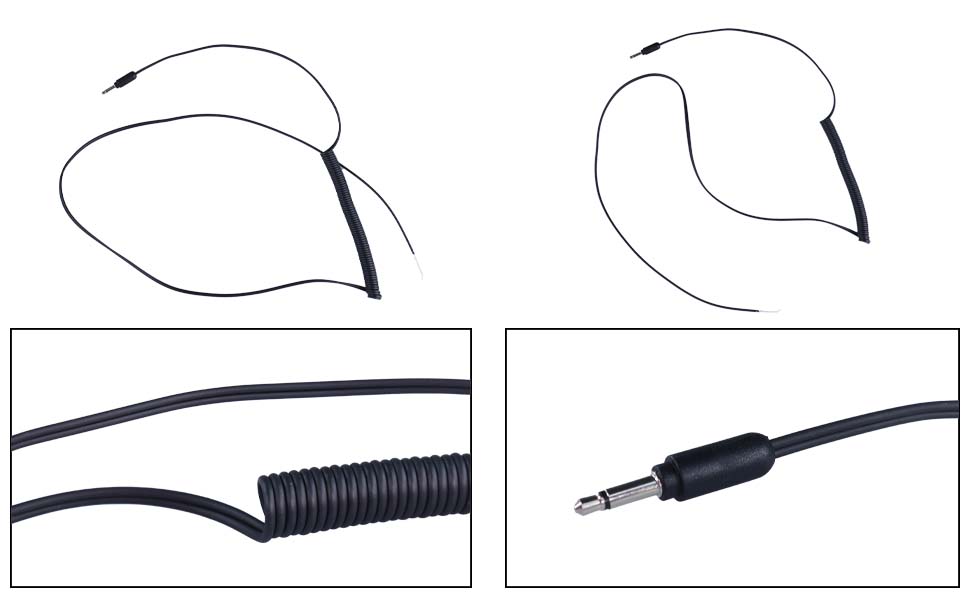 DAMAVO main wiring harness, 3.5 mm audio cable coiled, coil cord manufacturer