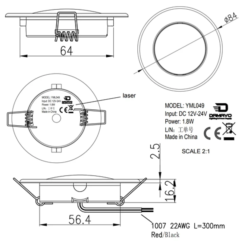 DAMAVO 12 volt interior lighting, upgrading rv interior lights to led, caravan led interior lights