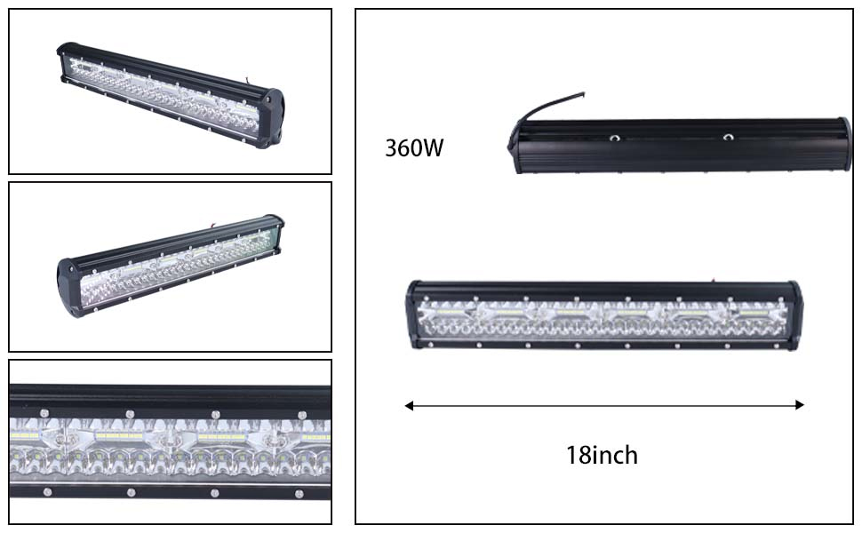 DAMAVO 12V LED bar, LED roof light bar, truck tailgate bar