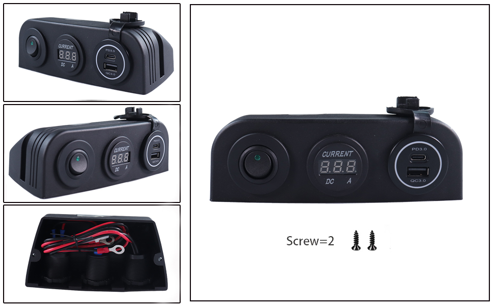 custom marine switch panel, mini USB C charger, 12V USB C adapter manufacturer