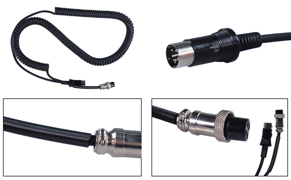 DAMAVO mic cable, XLR microphone cable, 4 pin XLR extension cable