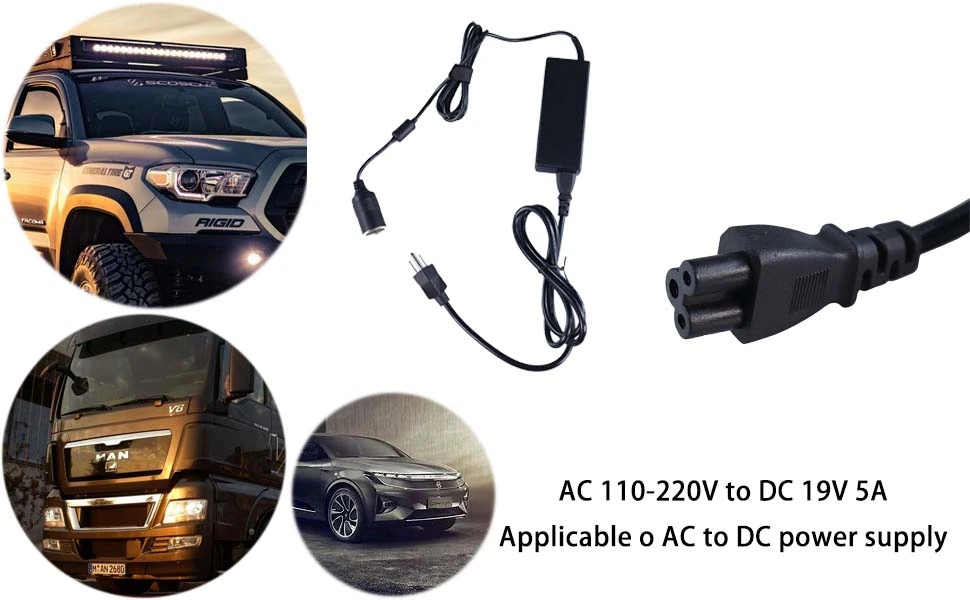 high quality AC to cigarette lighter adapter, AC to DC cigarette lighter adapter, AC adapter extension cord