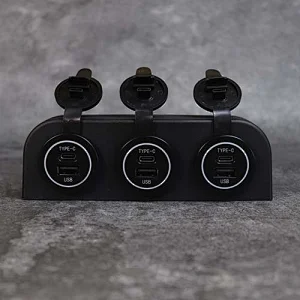 flush mount 12V USB port, USB car charger factory, 5V 5A mobile charger manufacturer