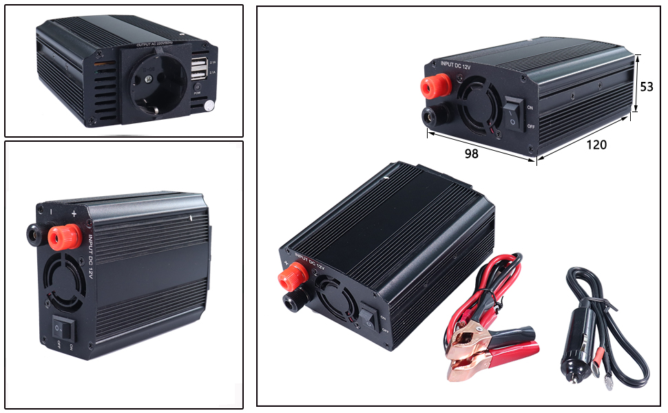 car AC adapter, power inverter for truck cigarette lighter, car socket inverter maufacturer