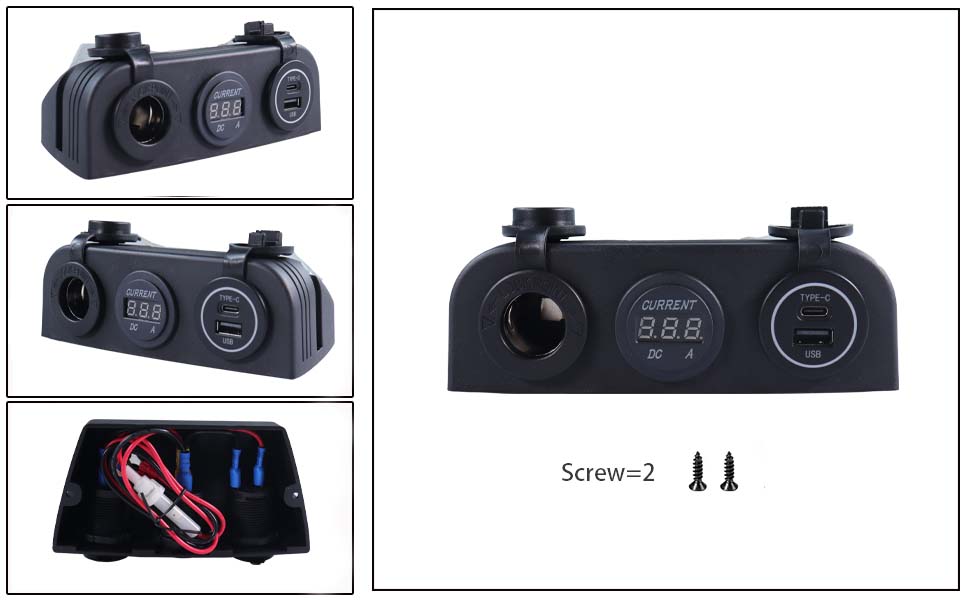 12 volt USB charging port, 12 volt USB C outlet, 18 watt car charger manufacturer