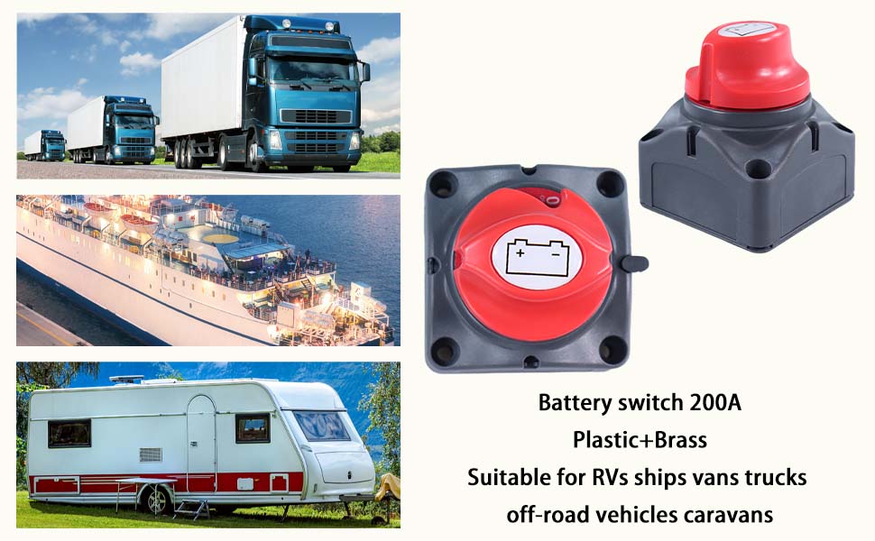 battery switch for RV, marine battery isolator switch, battery shut off factory