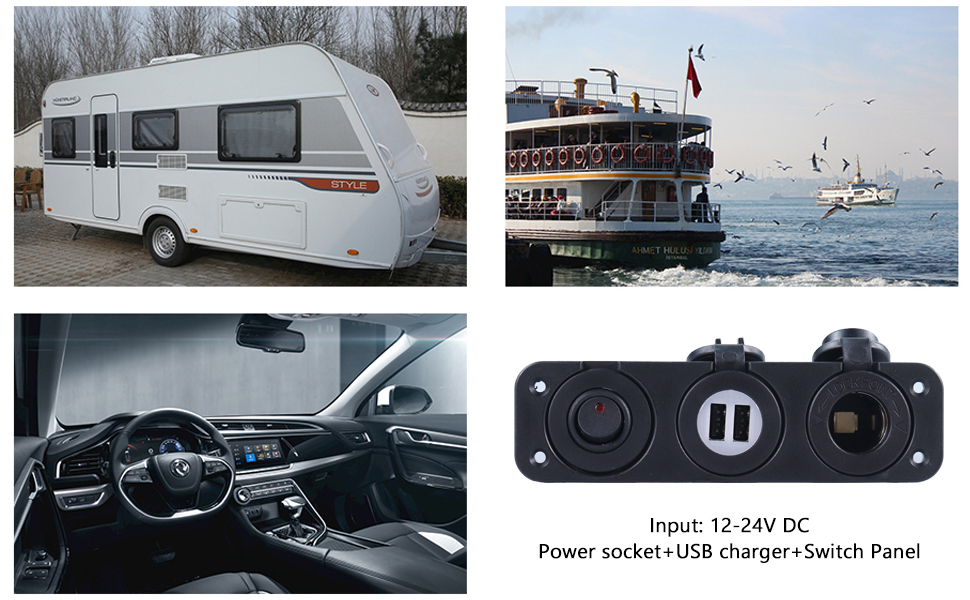 rv usb plug, usb socket car charger, usb marine outlet manufacturer