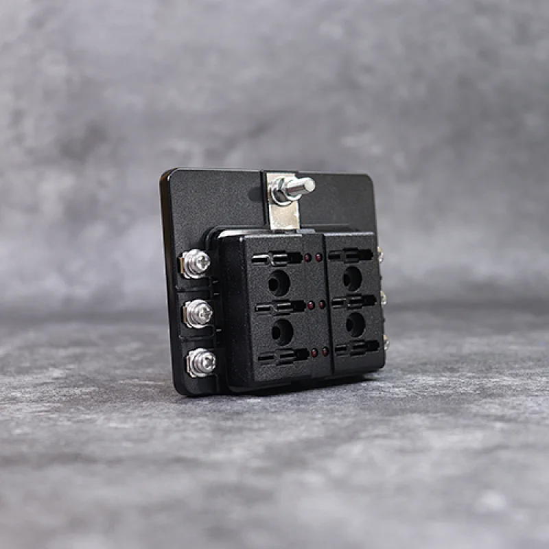 DAMAVO DC fuse box, 6 way fuse block, circuit fuse box