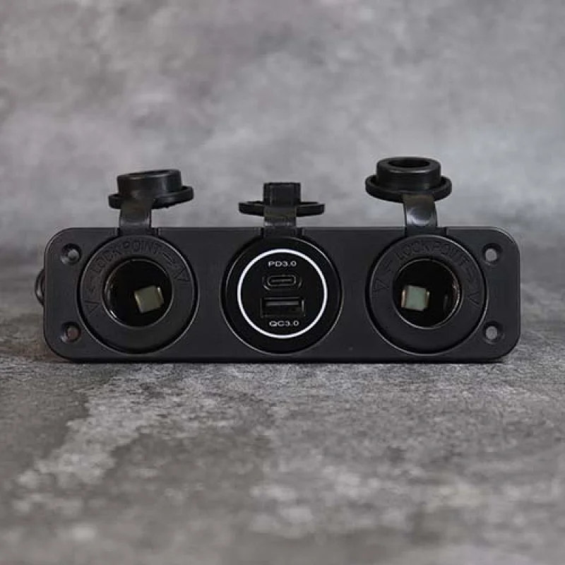 car charger socket, built in USB car charger, USB type car charger manufacturer