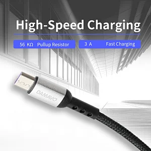 fast charging micro USB cable, charging cord, types of charging cords from DAMAVO