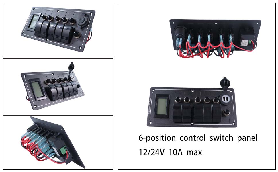 automotive switch panel, control panel switch, DAMAVO, 12 volt marine switch panel manufacturer