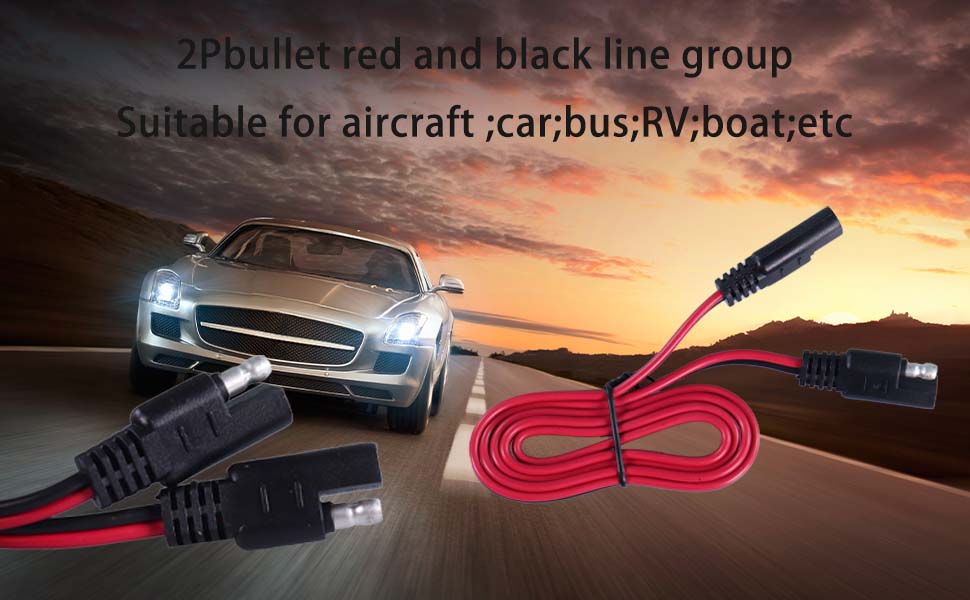 wholesale SAE plug, SAE to SAE extension cable, SAE bullet connector