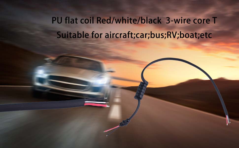 best curly cord 12v, coiled cable custom, curly cable manufacturer