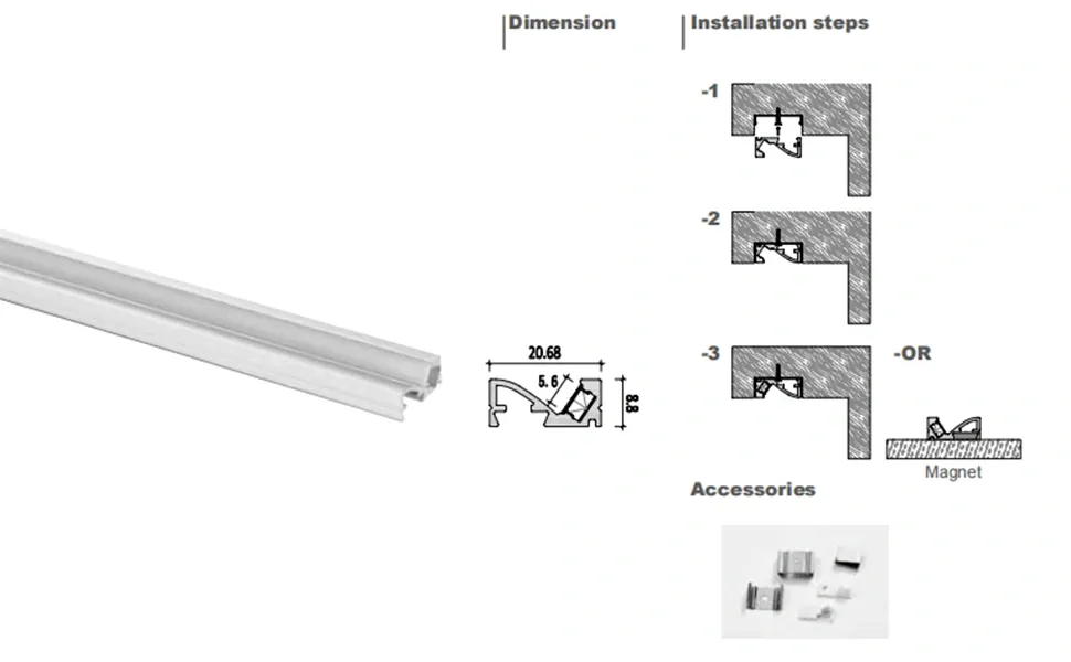 best strip light aluminium profile, aluminium casing for led light, aluminum led track