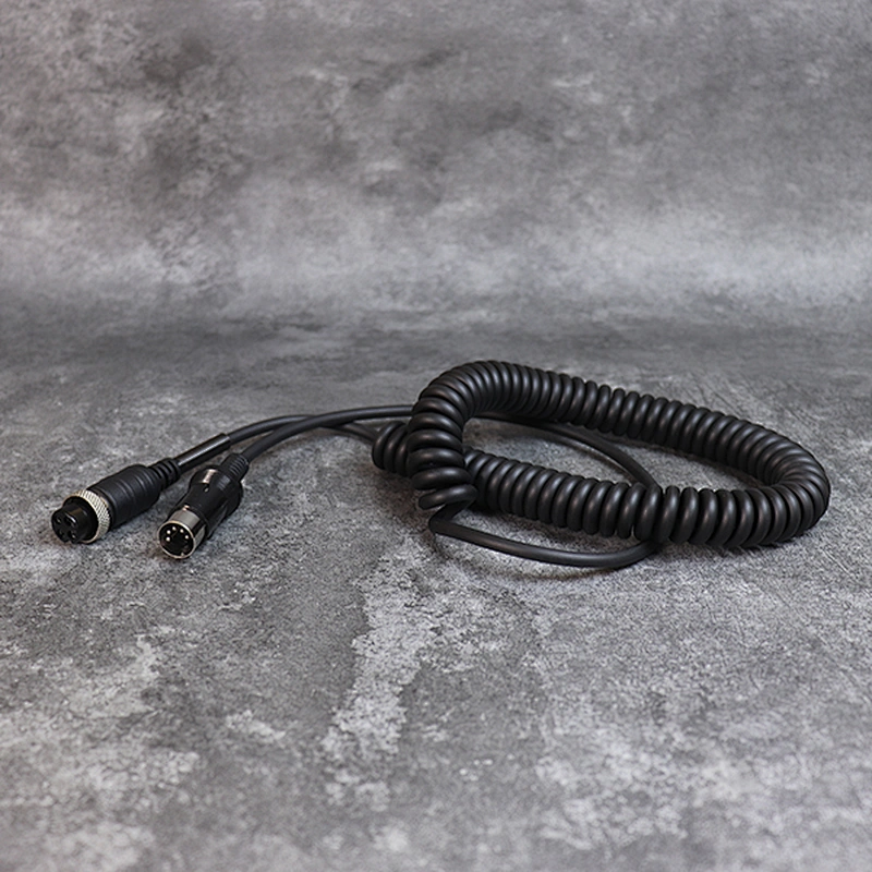 AUX coiled cable