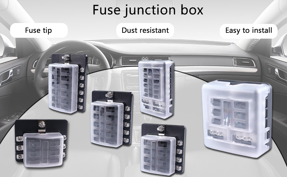 DAMAVO caravan fuse box，6 way fuse box，accessory fuse block manufacturer