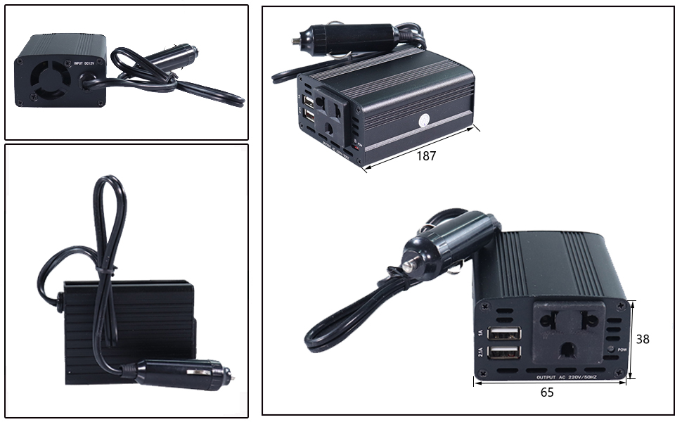 car cigarette lighter to AC adapter, lighter to AC adapter, cigarette plug to AC adapter manufacturer