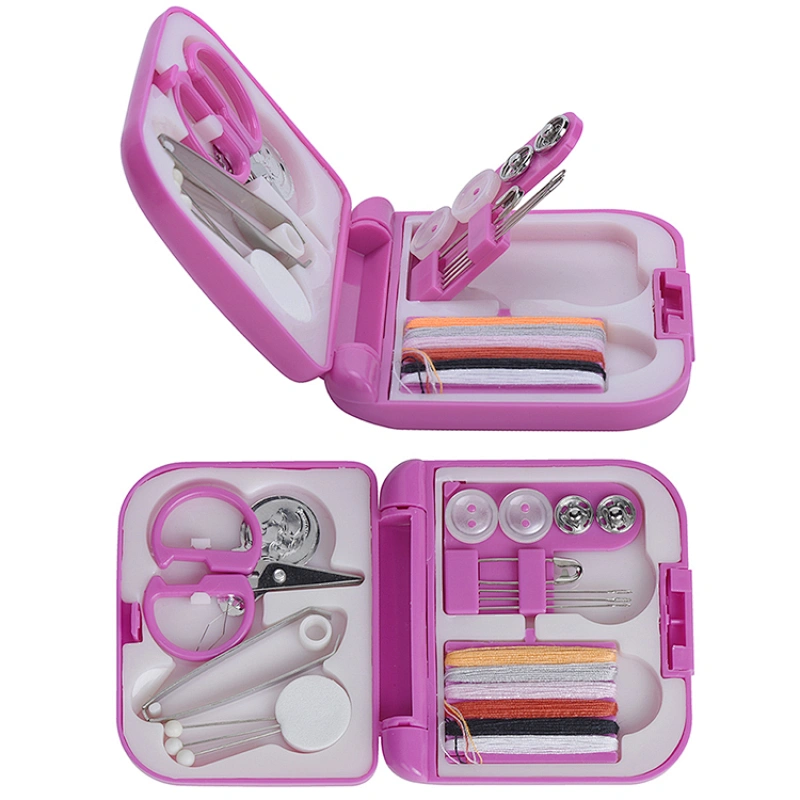 Pink Mini Square Shaped Sewing Kit