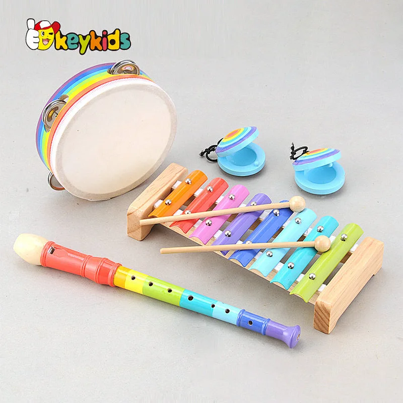 Factory price musical instrument toy wooden play guitar for kids ages 3 ...