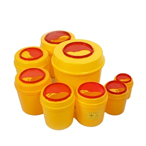 High Quality Best Price 1L 3L 8L 15L Medical Plastic Sharps Bin Bio Safety Box Waste Sharps Hospital Containers