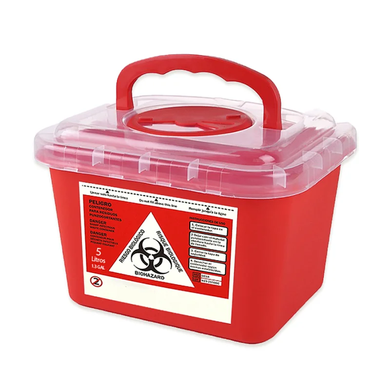 FDA 5L disposable covidien biohazard sharps containers disposal