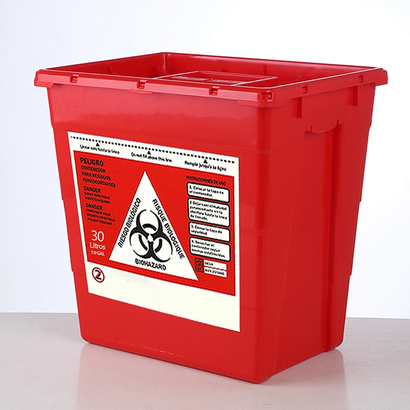 30L red covidien biohazard sharps containers