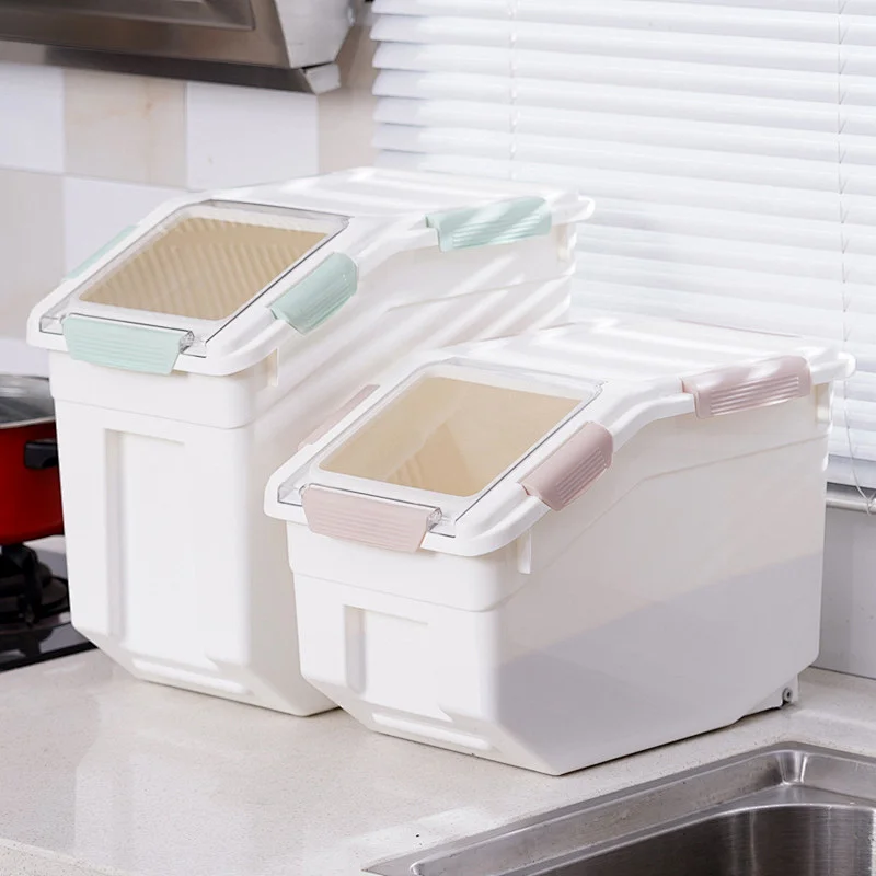 STROBIGO 20L 30L rice food container pet dog food storage bin with lid