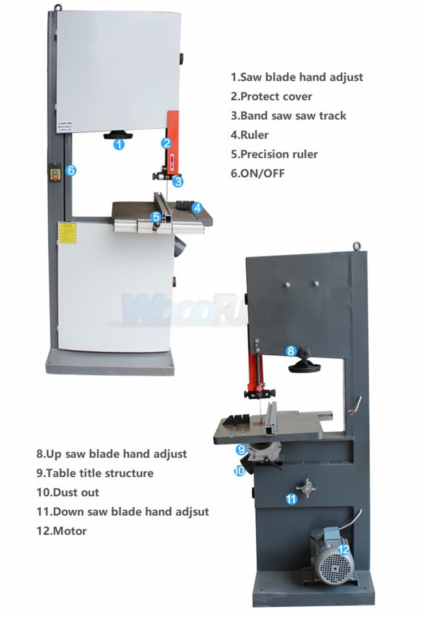 Máquina de sierra de cinta para madera MJ-343~346,Sierra de panel