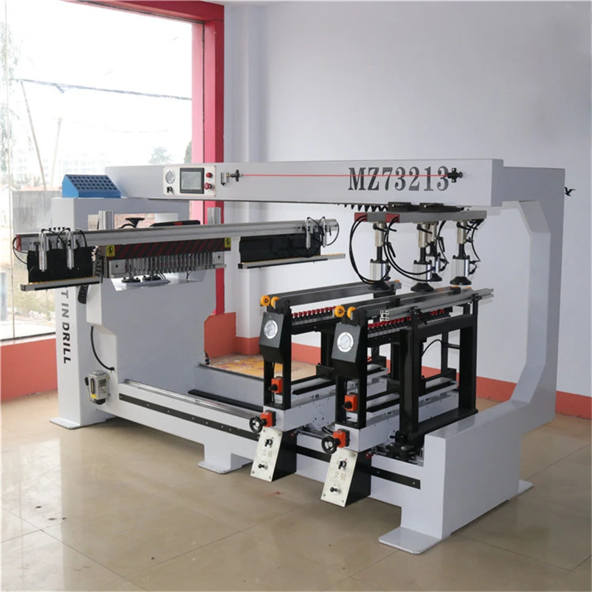 Maquinaria para carpintería MZ73213, máquina perforadora neumática de fresado vertical multieje de tres revestimientos al mejor precio en venta