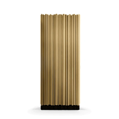 Italian Luxury Living Room Sideboard Brass Metal Legs Rosewood Veneer Sideboard Modern Tall Cabinet