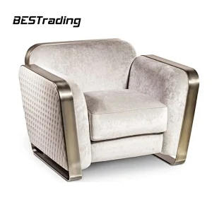 Italian style  living room furniture velvet sofa  hotel lobby sectional sofa set sofa chair