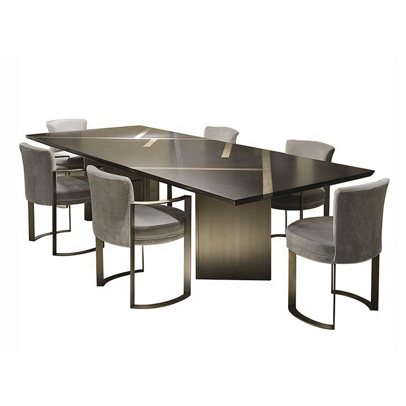 Modern luxury dining room table 10 seater dining table set