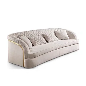 Latest living room furniture sofa design velvet sofa