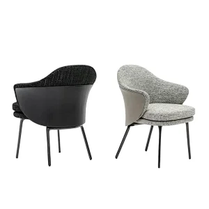 High Quality Light Luxury Dinning Room Furniture Modern Fabric Dinning Chair