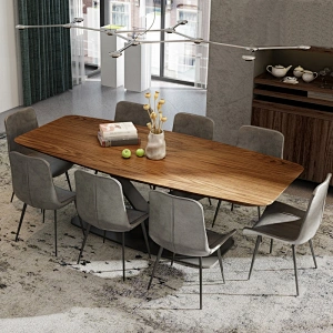 Modern design Italian style marble dining table with stainless steel base Metal Table Dining Table