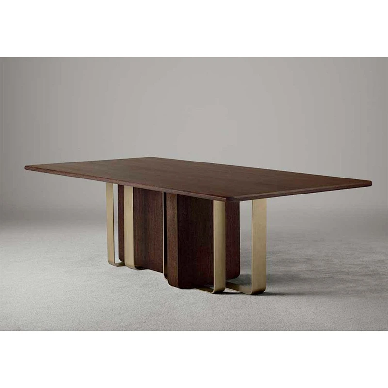 Modern Light Luxury Living Room And Dining Table Marble Top With Beautiful Table Feet Marble Dining Table