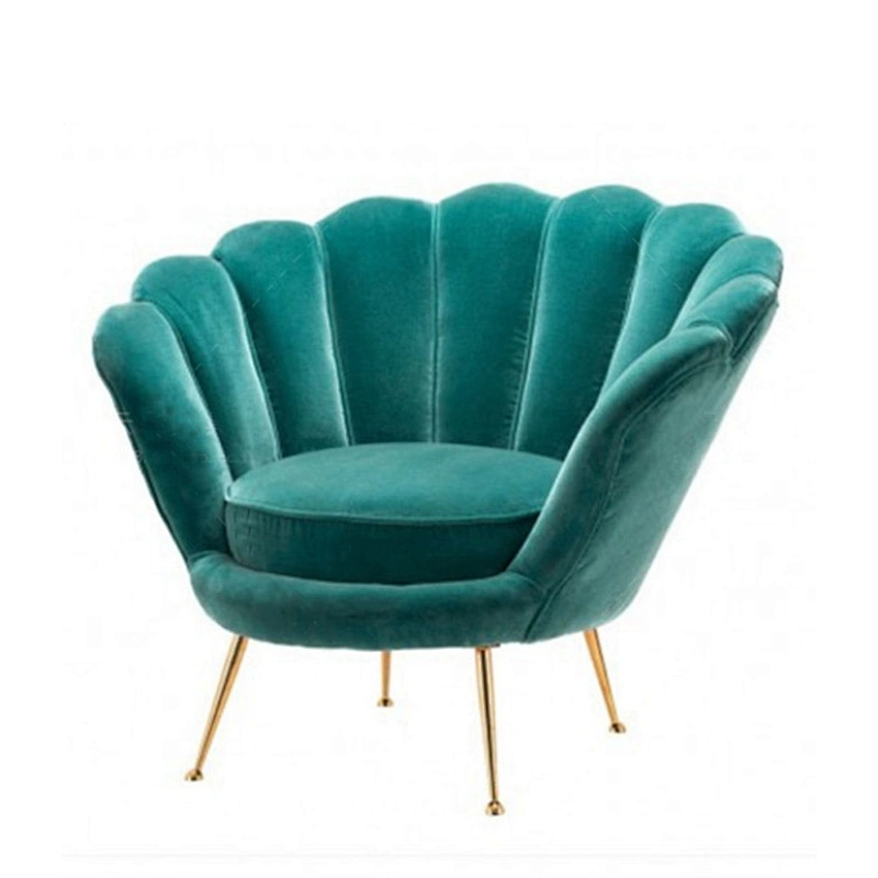 One seater velvet sofa nordic