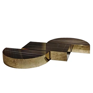 Unique Design Living Room Center Table Modern Semicircle Splicing Coffee Table