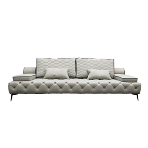 Modern Customized Living Room Furniture Luxury Sofa Cum Bed Chesterfield sofa leather sofa