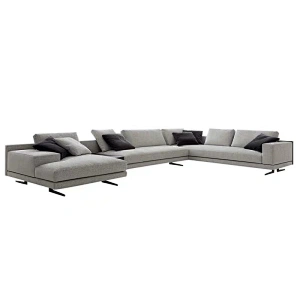 Italy modern living room furniture Hotel Lobby Reception Area L shape Sofa Sectional Sofa Fabric Sofa Set