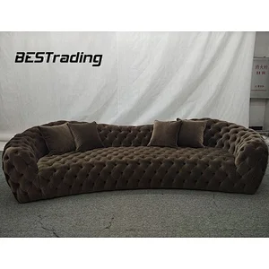Luxury living room fabric sofa sets