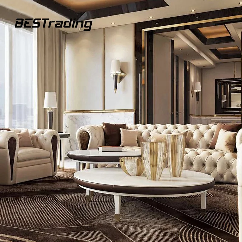 New sofa design luxury sofa sets Chesterfield Sofa