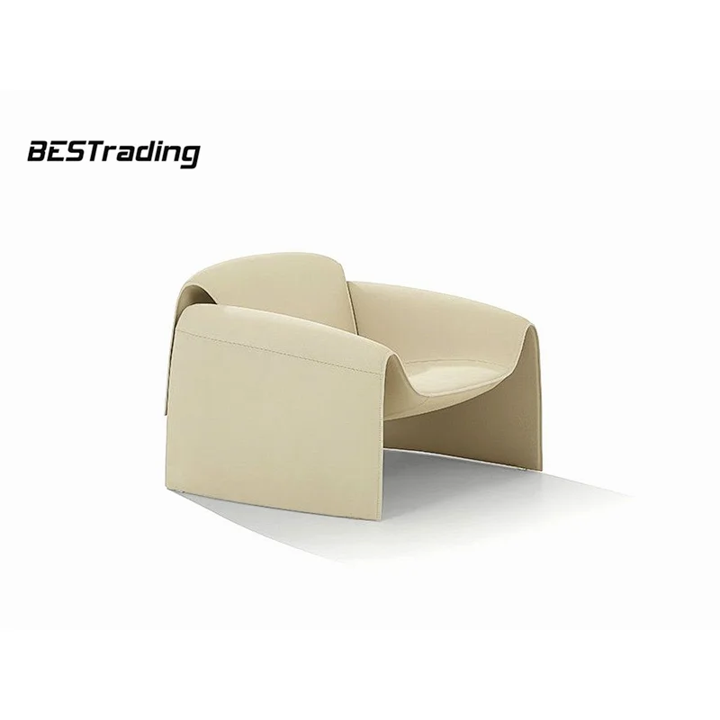 2021 New Italy design leather chair customized leisure chair living room chairs